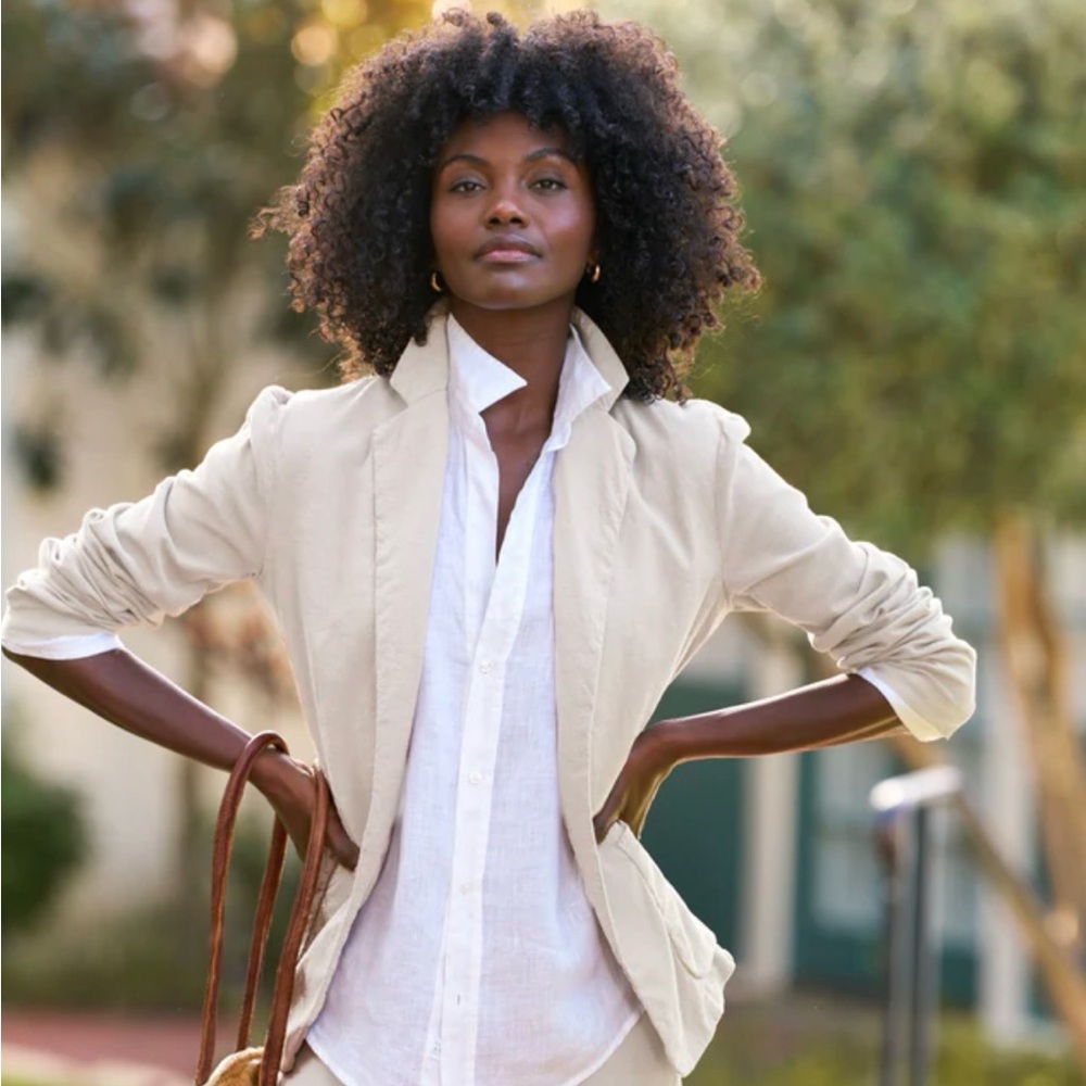 GAP Cream Linen Blazer